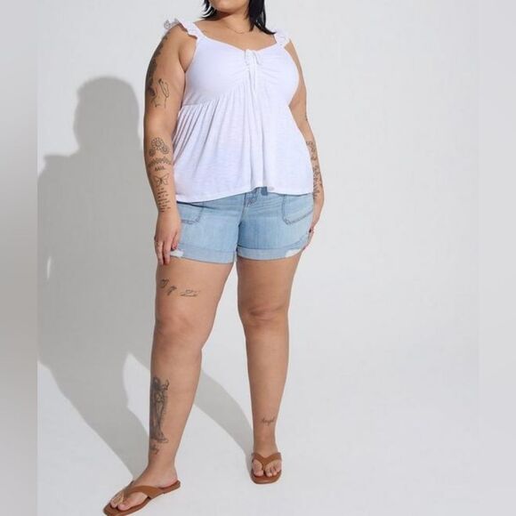 TORRID 5 Inch Vintage Stretch Mid-Rise Short - Picture 6 of 11